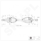 Cardan Arbre de Transmission Avant Gauche Pour Opel Meriva A Vauxhall Meriva A