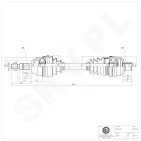 Cardan Arbre de Transmission Avant Droit Pour Opel Astra H Zafira B Vauxhall