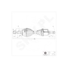 Cardan Arbre de Transmission Avant Gauche Pour Peugeot Fiat Citroën 1349789080