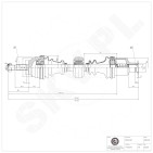 Cardan Arbre de Transmission Avant Droit Pour Renault Clio II Kangoo 7701352775
