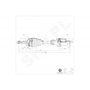 Cardan Arbre de Transmission Avant Droit Pour Renault Clio II Kangoo 7701468842