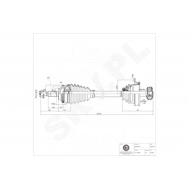 Cardan Arbre de Transmission Avant Gauche Pour Renault Clio II Kangoo Thalia I