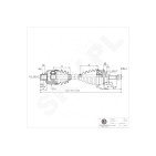 Cardan Arbre de Transmission Avant Droit Pour Renault Megane I Scenic 7701468843
