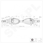Cardan Arbre de Transmission Avant Gauche Pour Renault Clio II III Logan Modus