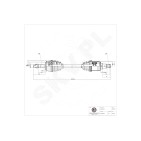 Cardan Arbre de Transmission Avant Gauche Pour Toyota Avensis 4342005430