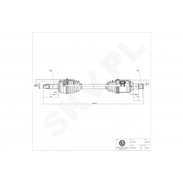 Cardan Arbre de Transmission Avant Gauche Pour Toyota Avensis 4342005430