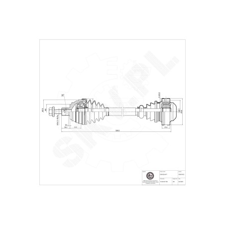 Cardan Arbre de Transmission Avant Pour VW Transporter IV 701407271B 701407271H