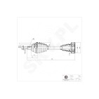 Cardan Arbre de Transmission Avant Gauche Pour VW Bora Golf IV Seat Leon