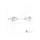 Cardan Arbre de Transmission Avant Droit Pour VW Passat Audi A4 8D0407452X