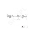 Cardan Arbre de Transmission Avant Droit Pour Suzuki Ignis II 44101-86G02