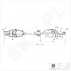 Cardan Arbre de Transmission Avant Droit Pour Suzuki Ignis II 44101-86G02