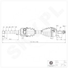 Cardan Arbre de Transmission Avant Droit Pour Peugeot Citroën C4 DS4 DS 3273.NH