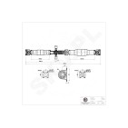 Cardan Arbre de Transmission Arrière Pour VW Crafter 30-35 30-50 Mercedes-Benz