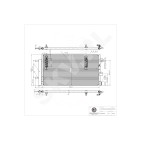 Condenseur de Clim Pour Audi A4 A5 Q5 8K0 260 403 AB 8K0 260 403 AF