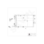 Condenseur de Clim Pour Opel Astra G Zafira A 9119176 9131830 931170608 93170621