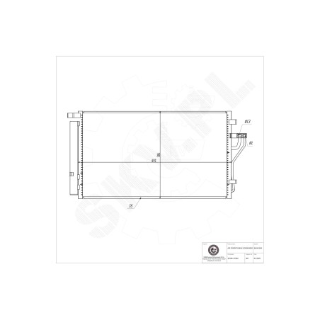 Condenseur de Clim Pour Hyundai ix35 Kia Carens IV Sportage