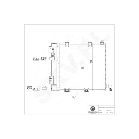 Condenseur de Clim Pour Opel Chevrolet Vauxhall 1850293 9119177 9130611 9131831