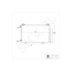 Condenseur de Clim Pour Toyota Yaris 88450-0D020 88450-0D021 88460-0D020