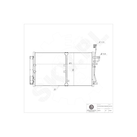 Condenseur de Clim Pour Opel Chevrolet Vauxhall Antara 20759647 20759648 4803979