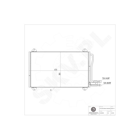 Condenseur de Clim Pour Mercedes-Benz Sprinter 5104114AA 51322357AA 9015000454