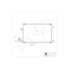 Condenseur de Clim Pour VW California T5 Camper Multivan V 7E0 820 411 B