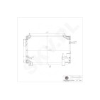 Condenseur de Clim Pour Toyota Avensis Corolla 88450-05140 884500F120