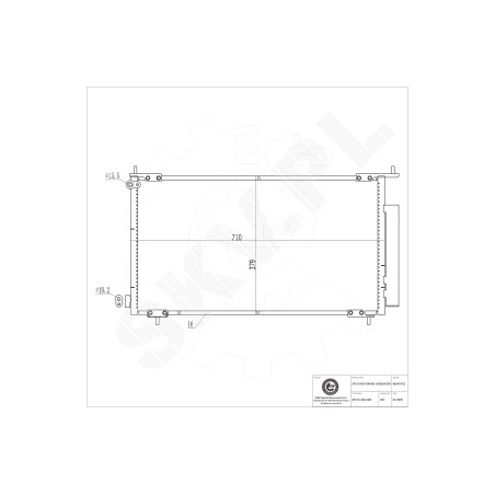 Condenseur de Clim Pour Honda CR-V II 80101SCAA01 80110S9A003 80110S9A013