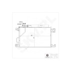 Condenseur de Clim Pour Mercedes-Benz Classe C CLC T-Model CLK 203 500 21 54