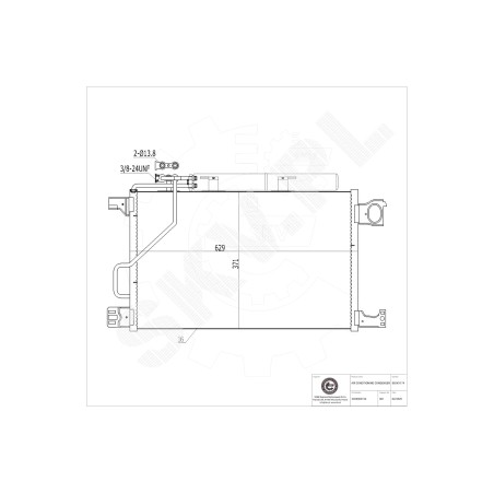 Condenseur de Clim Pour Mercedes-Benz Classe C CLC T-Model CLK 203 500 21 54