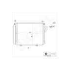 Condenseur de Clim Pour Hyundai i10 97606-0X000 97606-0X010