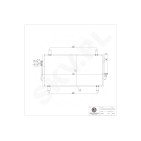 Condenseur de Clim Pour Mitsubishi Outlander III Van 7812A218 7812A220 7812A394