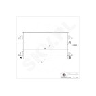 Condenseur de Clim Pour Renault Laguna II VEL Satis 82 00 332 852