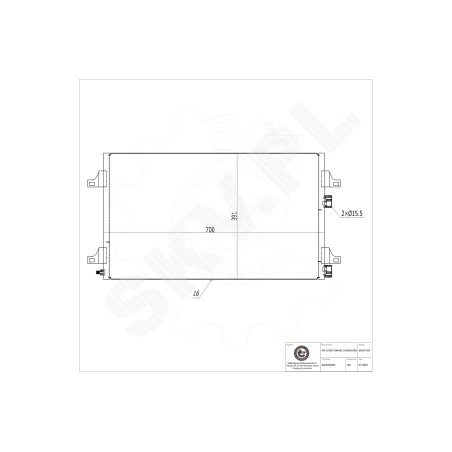 Condenseur de Clim Pour Renault Laguna II VEL Satis 82 00 332 852