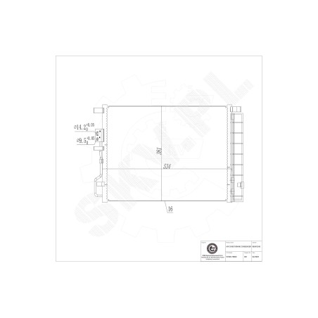 Condenseur de Clim Pour Hyundai Tucson Kia Sportage Van