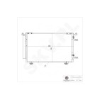Condenseur de Clim Pour Toyota Avensis 88450-05120 8845005121