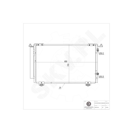 Condenseur de Clim Pour Toyota Avensis 88450-05120 8845005121