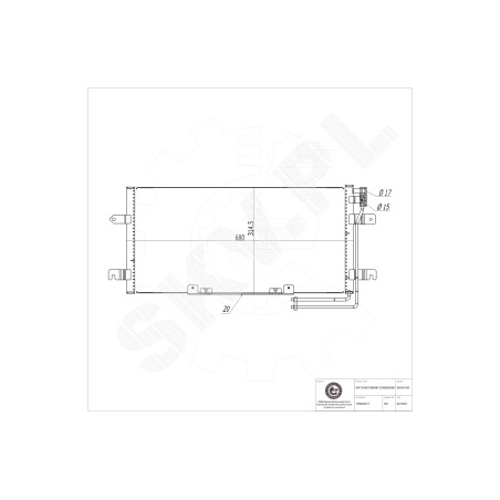 Condenseur de Clim Pour VW California T4 Camper Transporter IV 7D0.820.413