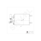 Condenseur de Clim Pour Opel Meriva A Vauxhall Meriva A 13148296 1850 094