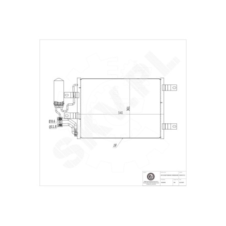 Condenseur de Clim Pour Opel Meriva A Vauxhall Meriva A 13148296 1850 094