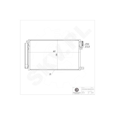 Condenseur de Clim Pour Opel Fiat Alfa Romeo Vauxhall 95510683 50540514 95514807
