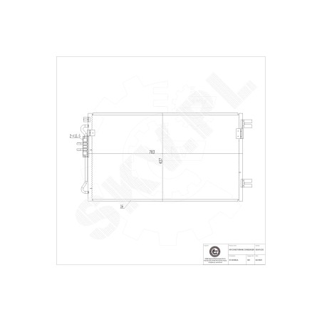 Condenseur de Clim Pour Chrysler Voyager/Grand Voyager IV K5142490AB