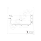 Condenseur de Clim Pour Subaru Impreza 73210-FE010