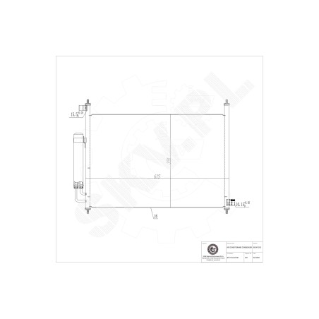 Condenseur de Clim Pour Honda FR-V 80110-SJH-E01 80110SJHE02