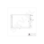 Condenseur de Clim Pour Hyundai i20 97606C8200