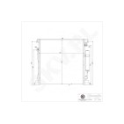 Condenseur de Clim Pour Fiat Fullback Pick-up Mitsubishi L200/Triton