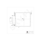 Condenseur de Clim Pour Opel Cadillac Saab Vauxhall 12775542 12805059 13106817