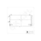Condenseur de Clim Pour Lexus IS I Sportcross 87050-53020 88460-53010
