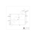 Condenseur de Clim Pour Opel Meriva A Vauxhall Meriva A 13303641 1850221 1850447