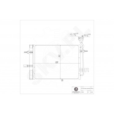 Condenseur de Clim Pour Opel Meriva A Vauxhall Meriva A 13303641 1850221 1850447