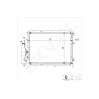 Condenseur de Clim Pour Renault Clio II Thalia I 7711368012 82 00 211 563